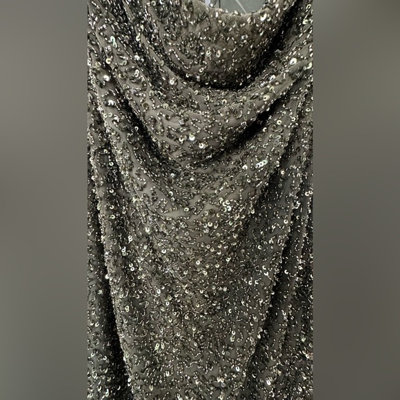 Retrofete Billie Olive Green Sequin Dress - Picture 3 of 4